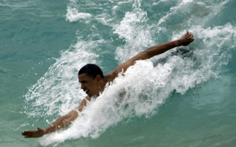 Obama Body Surf