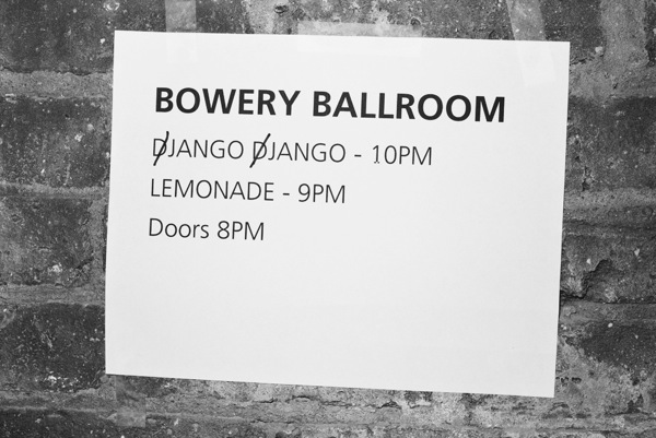 Django Django Bowery